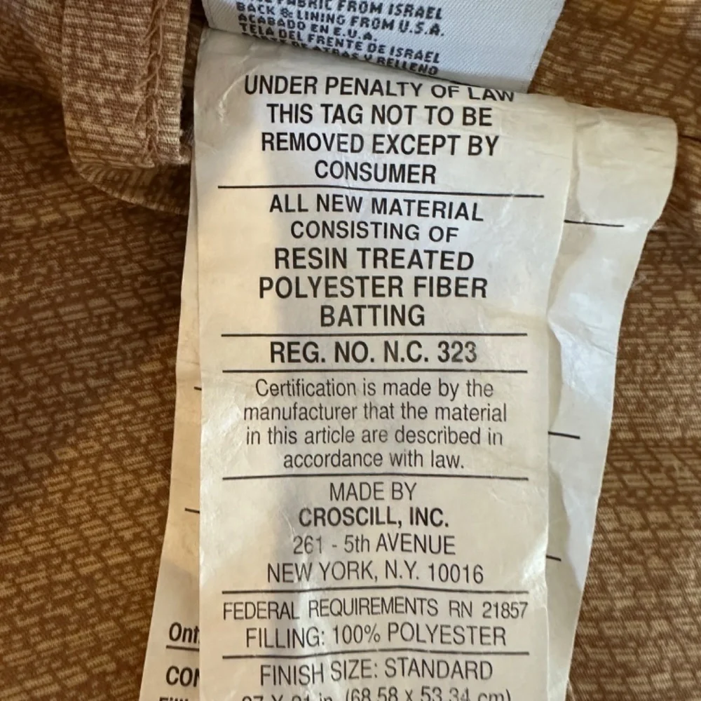 New Croscill Home Two( 2) Floral Pillow Shams Standard Size 27
